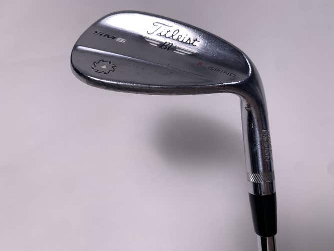 Titleist Vokey SM6 Tour Chrome Gap Wedge GW 50* 8 Bounce F-Grind Wedge RH