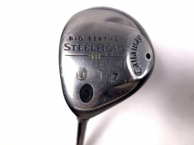 Callaway Steelhead III 7 Fairway Wood 21* System III Regular Graphite Mens LH