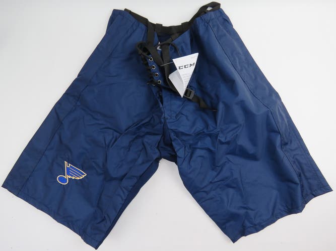 CCM PP10 St. Louis Blues NHL Pro Stock Hockey Player Pant Shell Large +2