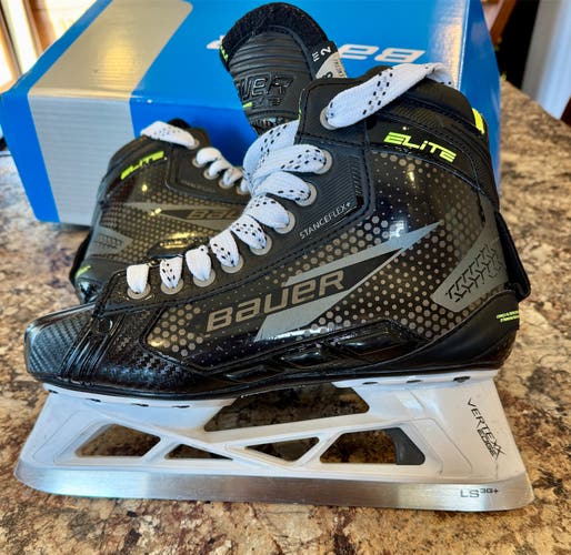 Bauer Elite Hockey Goalie Skates Regular Width 8 (Used)