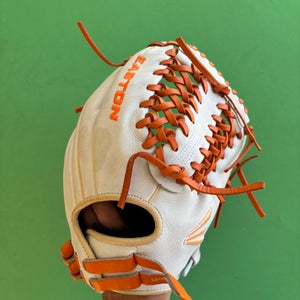 Orange Easton Professional Collection Custom Pro RH Softball Glove 12"