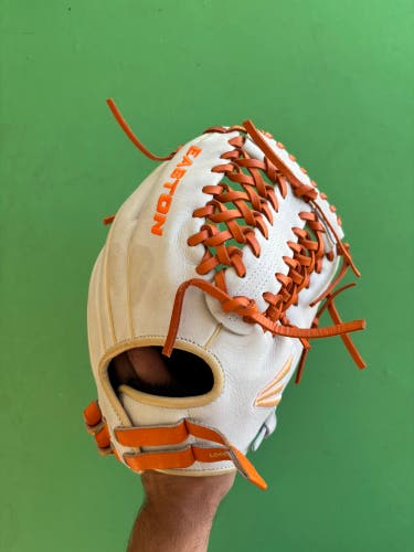 Orange Easton Professional Collection Custom Pro RH Softball Glove 12"