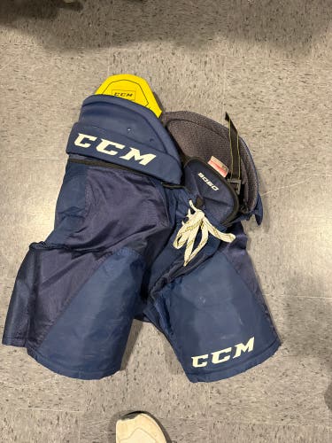 Navy Blue CCM Tacks 9060 Hockey Pants (Used) | Senior Medium