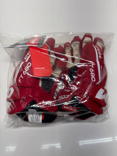 New!! CCM JetSpeed FT680 Gloves 13" Red