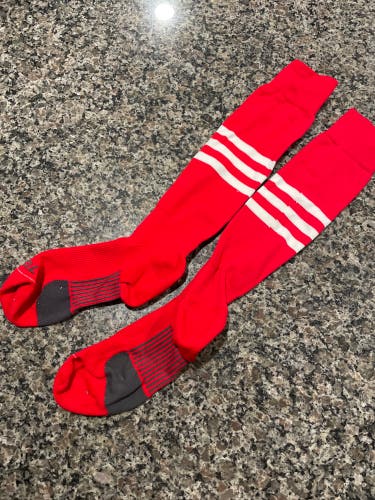 Red Kids Unisex Medium Socks (Used)
