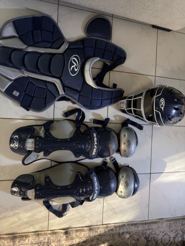 Blue Rawlings Renegade 2.0 Catcher's Set (Used)