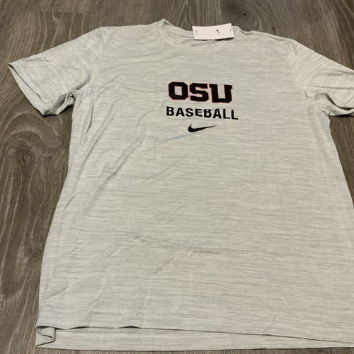 NWT men's large nike OSU baseball legend Dri-Fit short sleeve t-Shirt/tee BSBL