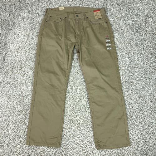Levis 559 Jeans Mens 36x30 Beige Relaxed Straight 100% Cotton Denim WaterLess