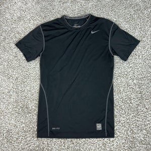 Nike Pro Combat Shirt Mens XL Black Dri-FIT Compression Short Sleeve Athletic