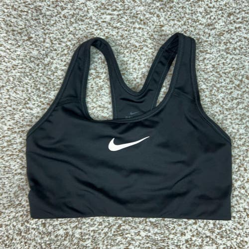 Nike Sports Bra Womens Small Black Dri-FIT Racerback Running Workout Gym