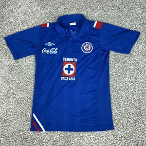 Cruz Azul Jersey Mens Large Blue Soccer Umbro Liga MX Futbol Sport Alicia Top