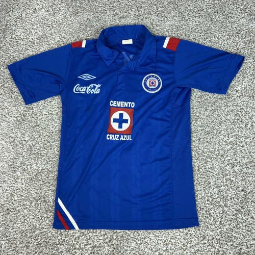 Cruz Azul Jersey Mens Large Blue Soccer Umbro Liga MX Futbol Sport Alicia Top