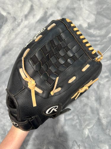 Black Rawlings RSB RH Softball Glove 13" (Used)
