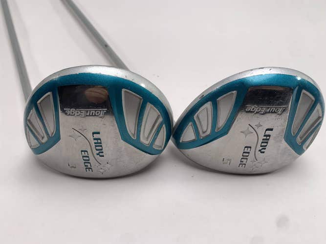 Tour Edge Lady Edge 3 & 5 Fairway Wood Set 15* 18* Lady Edge Ladies Graphite RH
