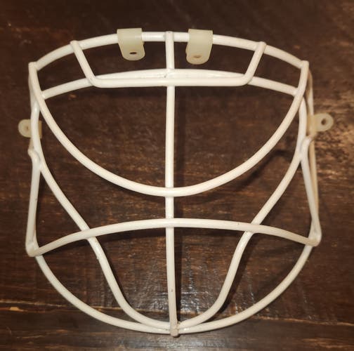 PROTEC CAT EYE CAGE VINTAGE WHITE MADE IN CANADA RARE