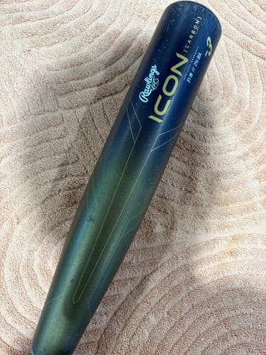 2023 Rawlings Icon Composite Bat BBCOR Certified (-3) Composite 28 oz 31" (Used)