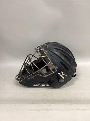 Used Mizuno SAMURAI Catchers Mask Navy Blue 11851-S000043382