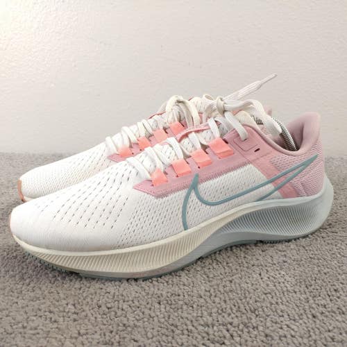 Nike Air Zoom Pegasus 38 Womens Size 11 Running Shoes Pink White Sneakers