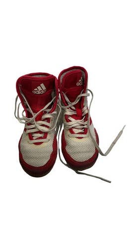 Used Adidas Wrestling Shoes White Junior 02.5 11859-S000028649