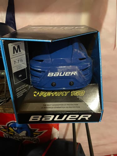 Blue Bauer Re-Akt 150 PRO VVN Pro Stock Hockey Helmet Medium