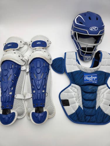 Rawlings Velo 2.0 Catcher's Set (Light Used) Royal Blue