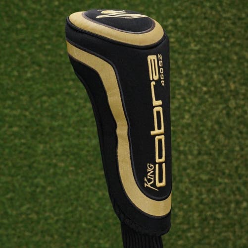 King Cobra 460 SZ Driver Headcover Sock Gold / Black ~ LOOK!!