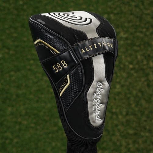 Cleveland Altitude 588 Driver Headcover Sock Black / Silver / Gold ~ LOOK!!
