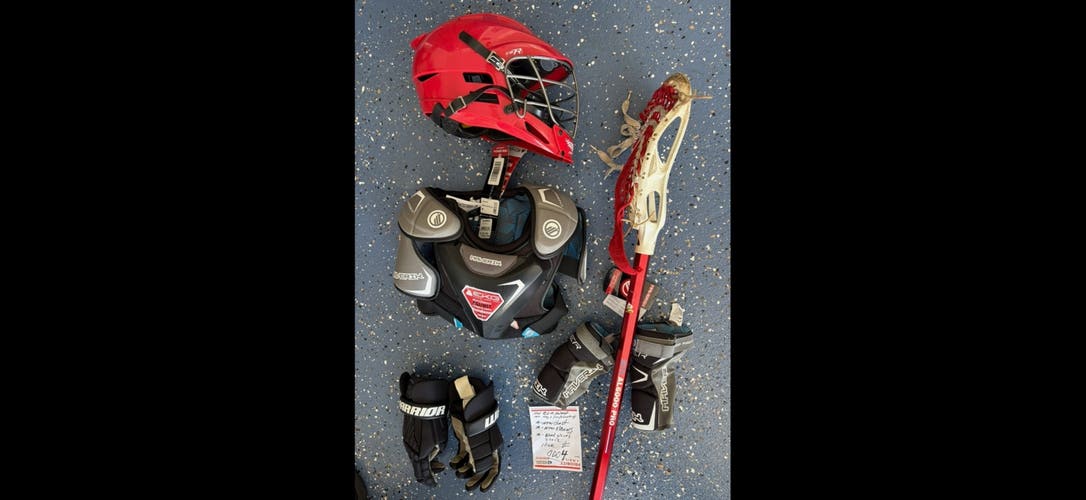 Lacrosse equipment full set up! Medium . Meets nocsae