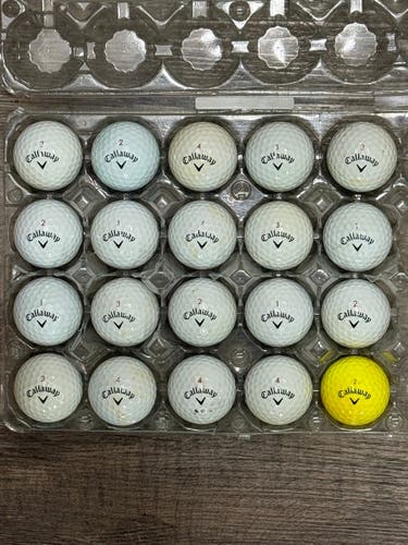 20 Callaway Chrome Soft Golf Balls - 4A Good Condition
