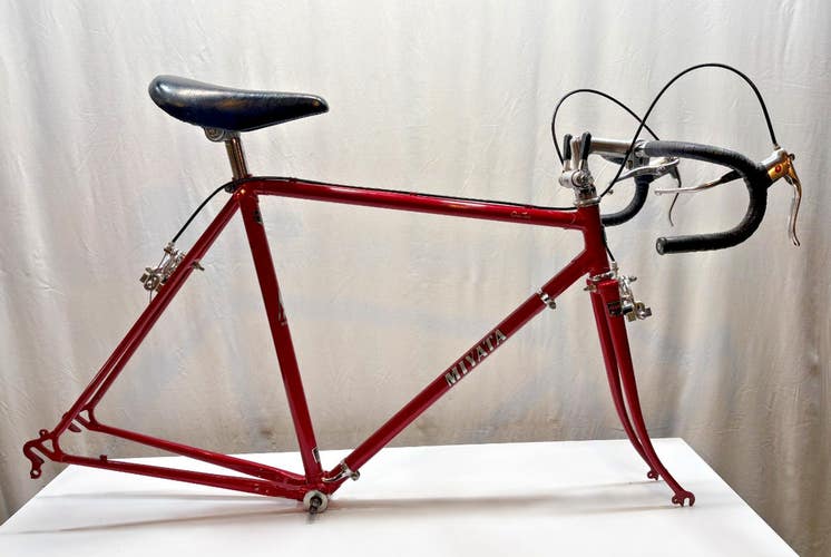 Vintage 1980s Miyata One Ten 52cm C-C Lugged CrMo Road Frame BB Brakes Shifters+
