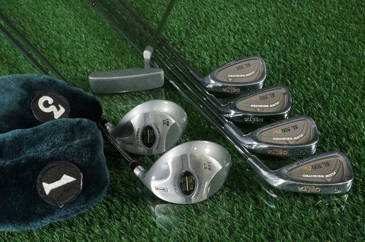 Delta SL 500 Golf Starter Set 9pc. Juniors Youth RH Ideal For Kids 60"- 63" Tall