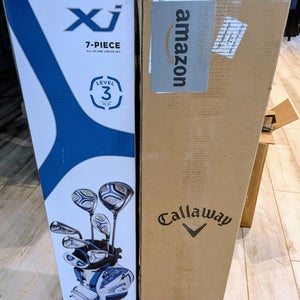 Callaway XJ3 Junior Golf Club Set RH 7pcs w/ Stand Bag White Blue XJ LEVEL 3