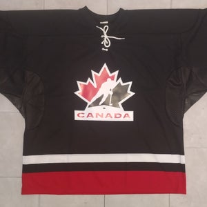H550BK "Team Canada" Style Goalie Jersey - Size 4XL - Black - New