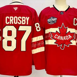Sidney Crosby Team Canada 2025 4 Nations Face-Off Jersey Size 46 Captain C