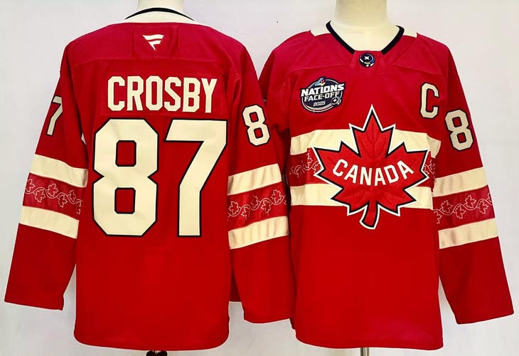 Sidney Crosby Team Canada 2025 4 Nations Face-Off Jersey Size 56 Captain C