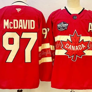 Connor McDavid Team Canada 2025 4 Nations Face-Off Jersey Size 46 Alternate A