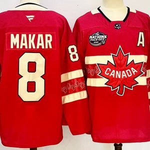 Cale Makar Team Canada 2025 4 Nations Face-Off Jersey Size 46 Alternate A