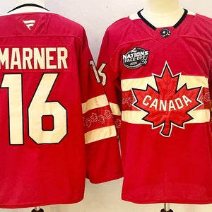 Mitch Marner Team Canada 2025 4 Nations Face-Off Red Hockey Jersey Size 46
