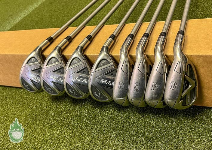 Used RH Callaway Edge Irons 4H 5H 6H 7H 8-PW/SW Ladies Flex Graphite Golf Set