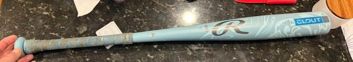 2025 Rawlings Clout AI Alloy BBCOR Certified Bat (-3) 28 oz 31" (Used)