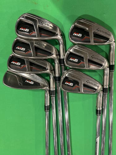 Men's TaylorMade M6 Iron Set RH | 5-9, PW, AW | KBS MAX 85g Regular Flex Steel Shafts