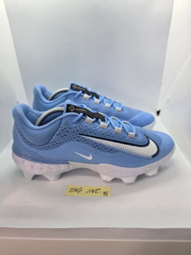 Nike Alpha Huarache Elite 4 Low MCS Baseball Cleats UNC Blue sz 10.5 FN7221-403