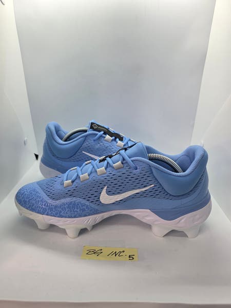 Nike Alpha Huarache Elite 4 Low MCS Baseball Cleats UNC Blue 