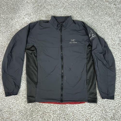 Arcteryx Jacket Men Large Black Full Zip Insulated Softshell Hiking Coat Atom LT