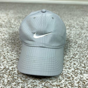 Nike Hat Cap Strap Back Mens One Size Gray Legacy91 Dri-FIT Swoosh Athletic