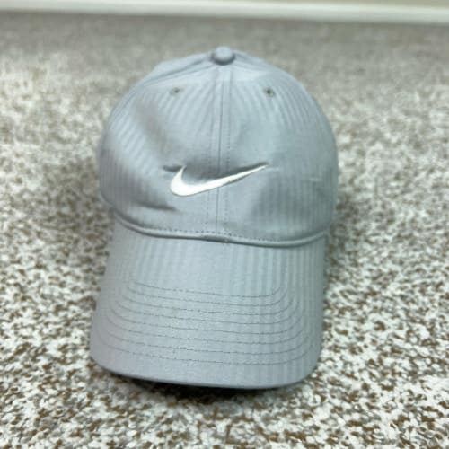Nike Hat Cap Strap Back Mens One Size Gray Legacy91 Dri-FIT Swoosh Athletic