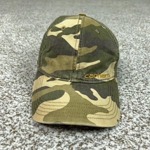 Carhartt Hat Cap Snap Back Mens One Size Green Camo Mesh Trucker Hunting Work