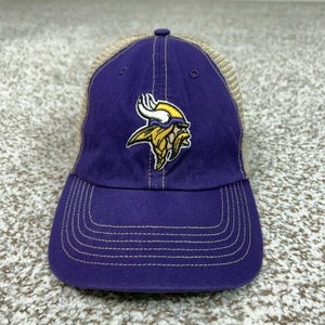 Minnesota Vikings Hat Cap Snap Back Mens One Size Purple NFL '47 Trucker Logo