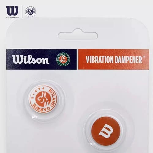 *NEW* WILSON "ROLAND GARROS" TENNIS RACQUET VIBRATION DAMPENERS. WR8411801001