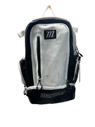 Used Marucci BAT BACKPACK BB/SB Player Backpack Black And White 11835-S000203659